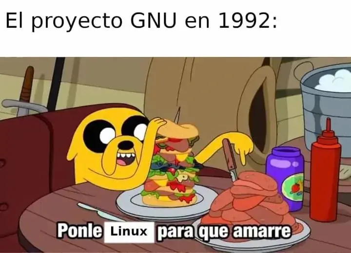 GNU project meme